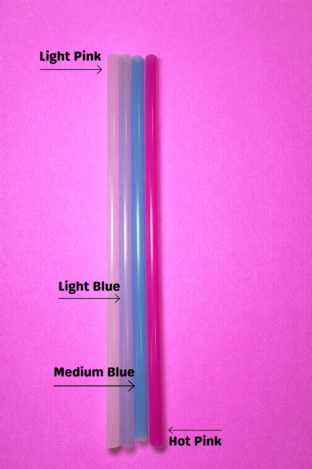 Solid Colored Straws Plastic Straws in light pink