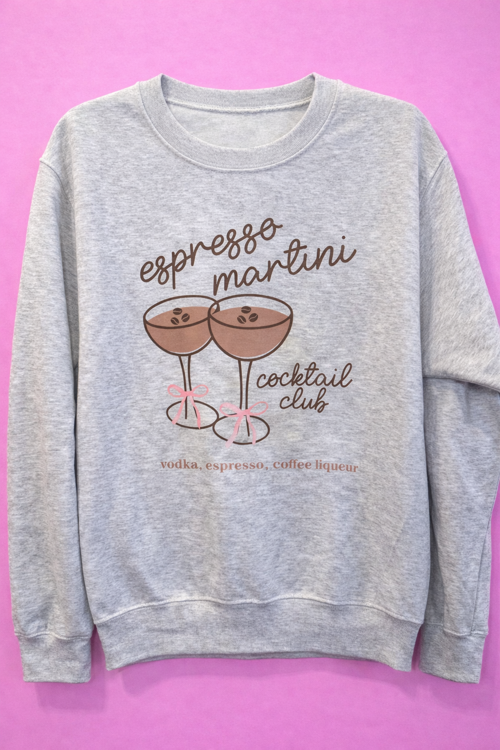 Espresso Martini Cocktail Club - Crewneck Sweatshirt (small) – Espresso Martini Cocktail Club crewneck