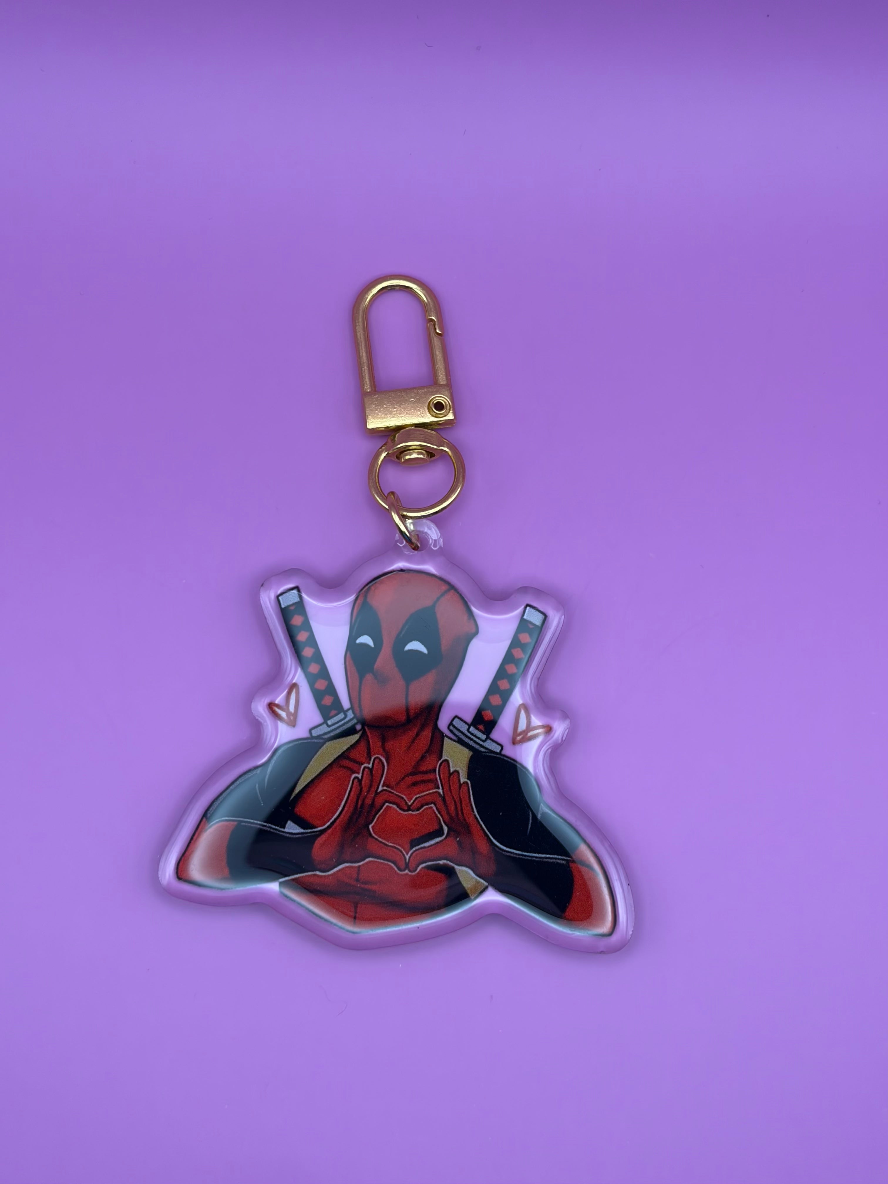 Deadpool Heart - Keychain