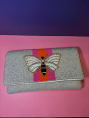 Bee - Beaded Clutch