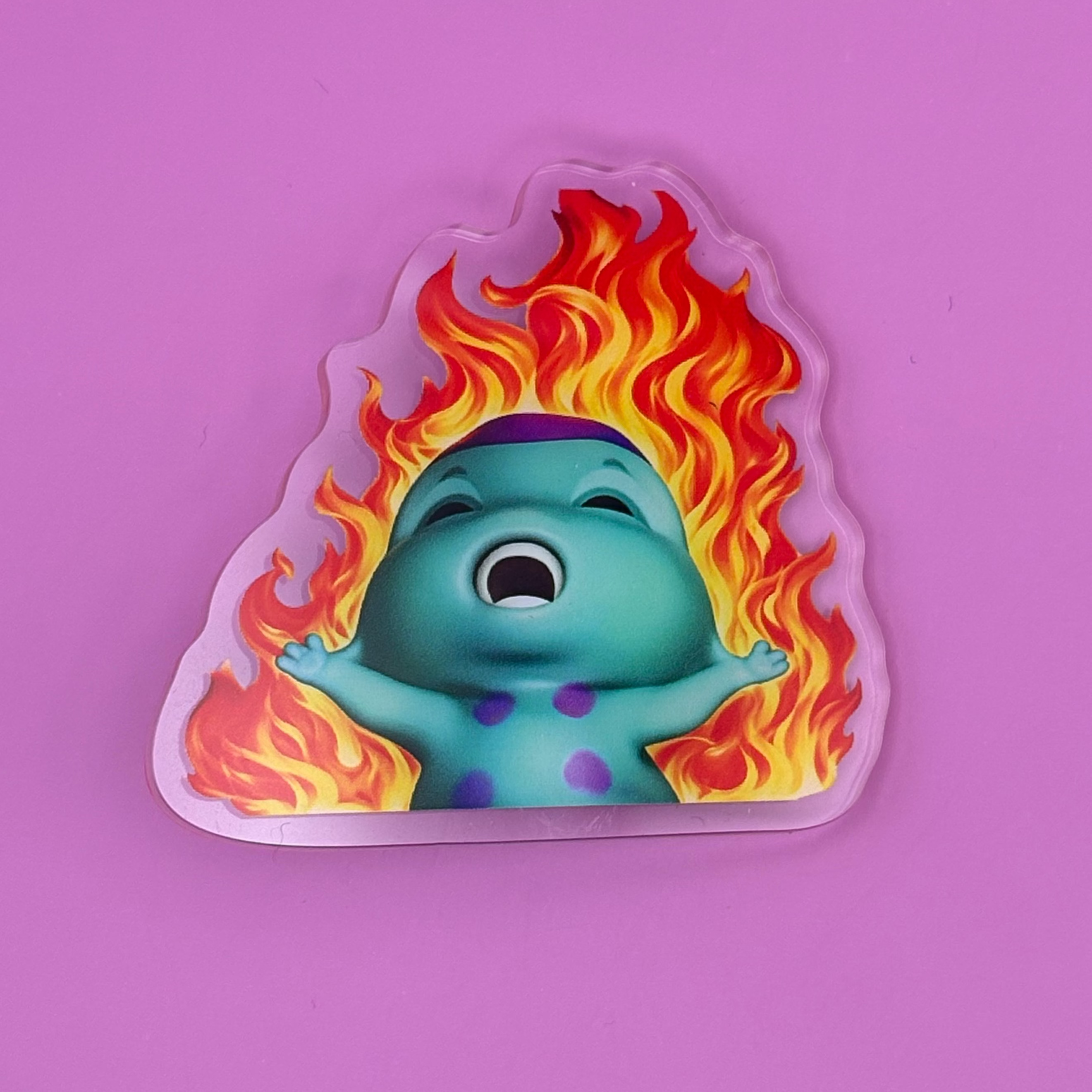 Bibble on fire pin