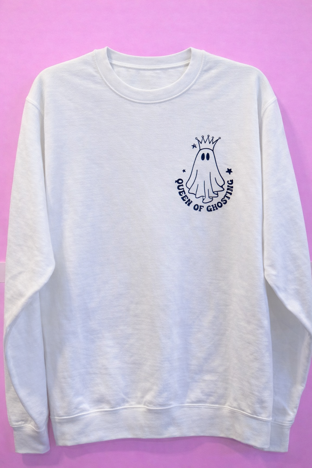 Queen of Ghosting when I'm Stressed & Overwhelmed - Crewneck Sweatshirt (extra-large)