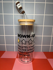 Grown-upping - 20 Oz Glass Can