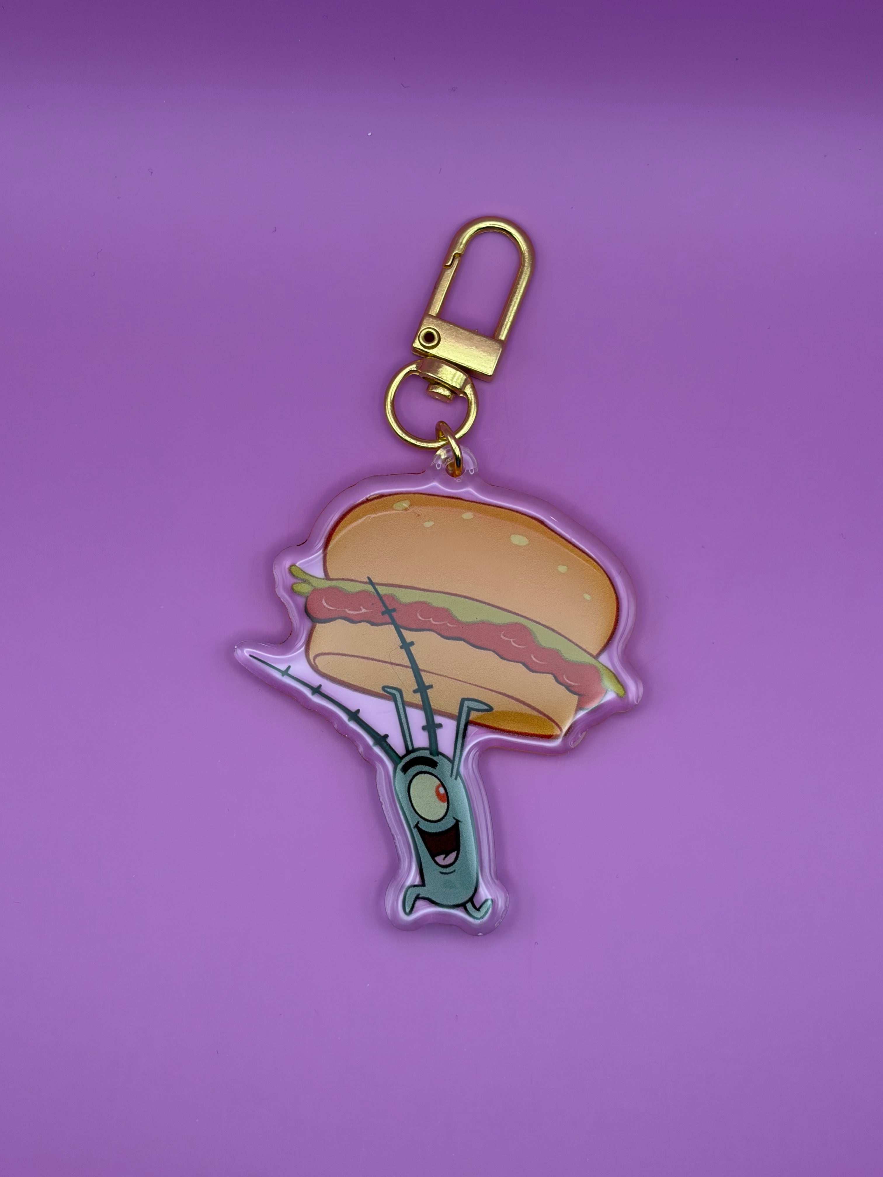 Plankton Krabby Patty - Keychain