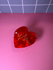 Heart Vital Sign - Small Claw Clip