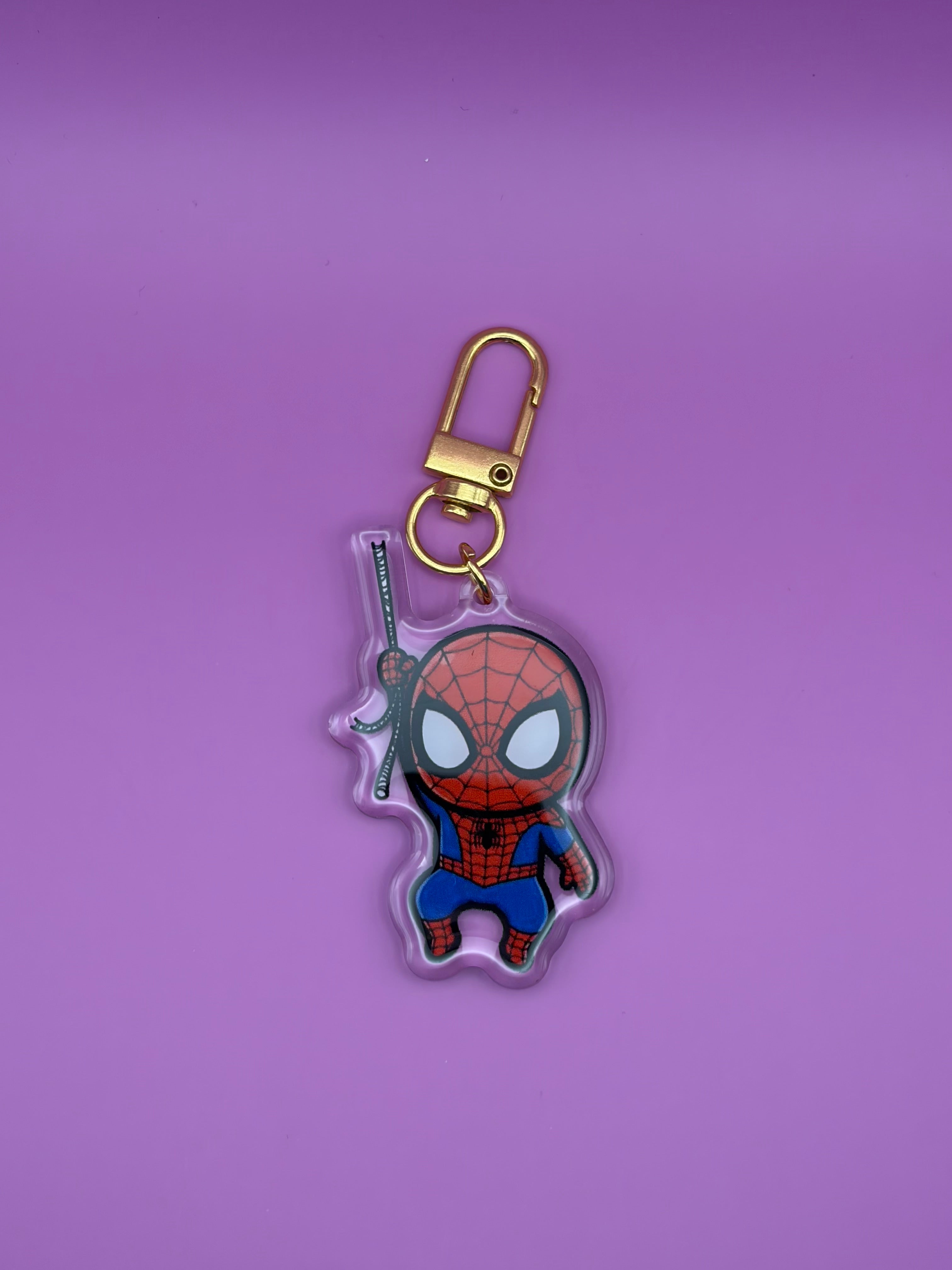 Web Swinging Spider Man - Keychain