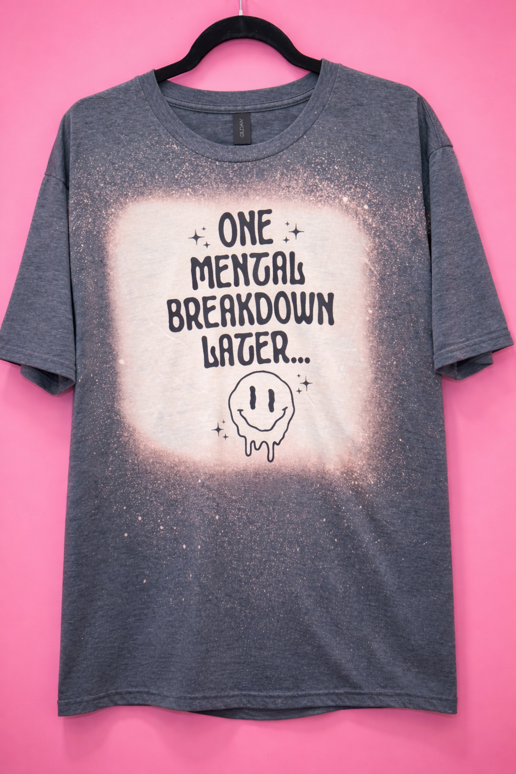 One Mental Breakdown Later - T-Shirt (large) – One Mental Breakdown Later Bleached T-Shirt
