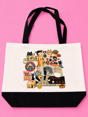 Kawaii Tote with Ghibli Vibes - Large Tote