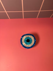 Blue Evil Eye - Small Claw Clip