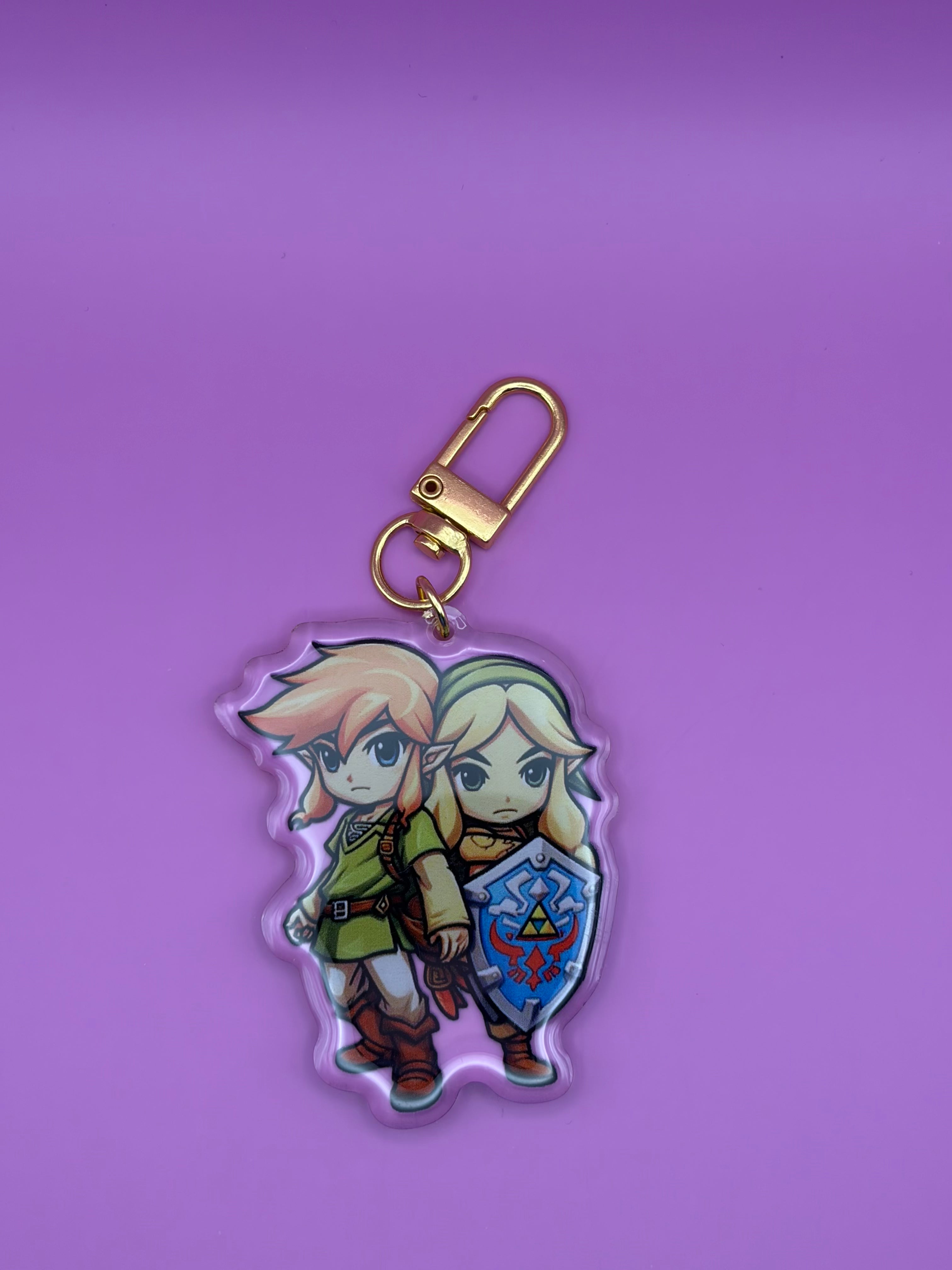 Link and Princess Zelda - Keychain