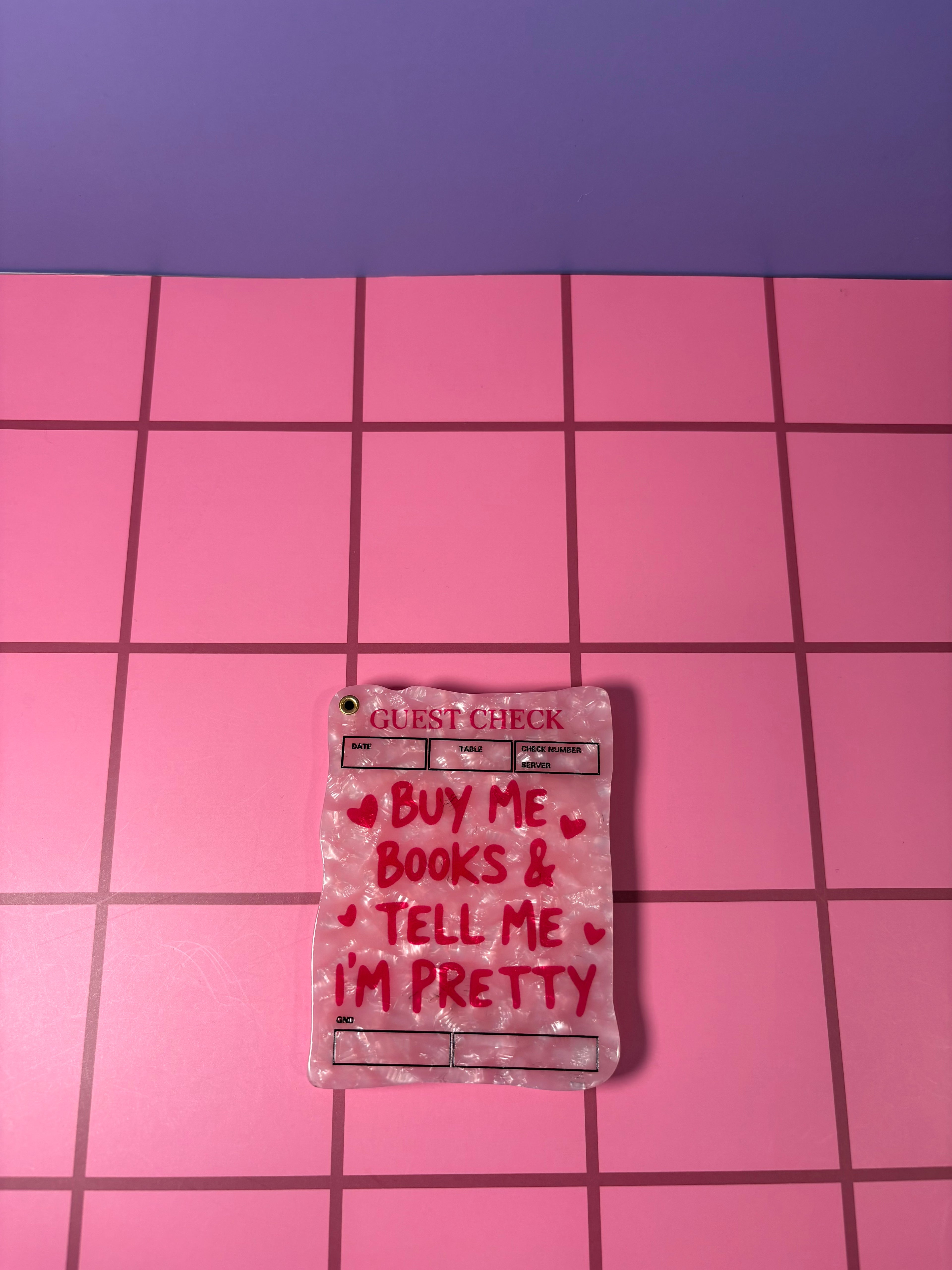 Buy me books & tell me I'm pretty - Acetate Pocket Mirror