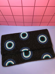 Evil Eye - Beaded Clutch