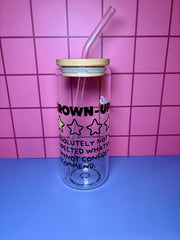 Grown-upping - 20 Oz Glass Can