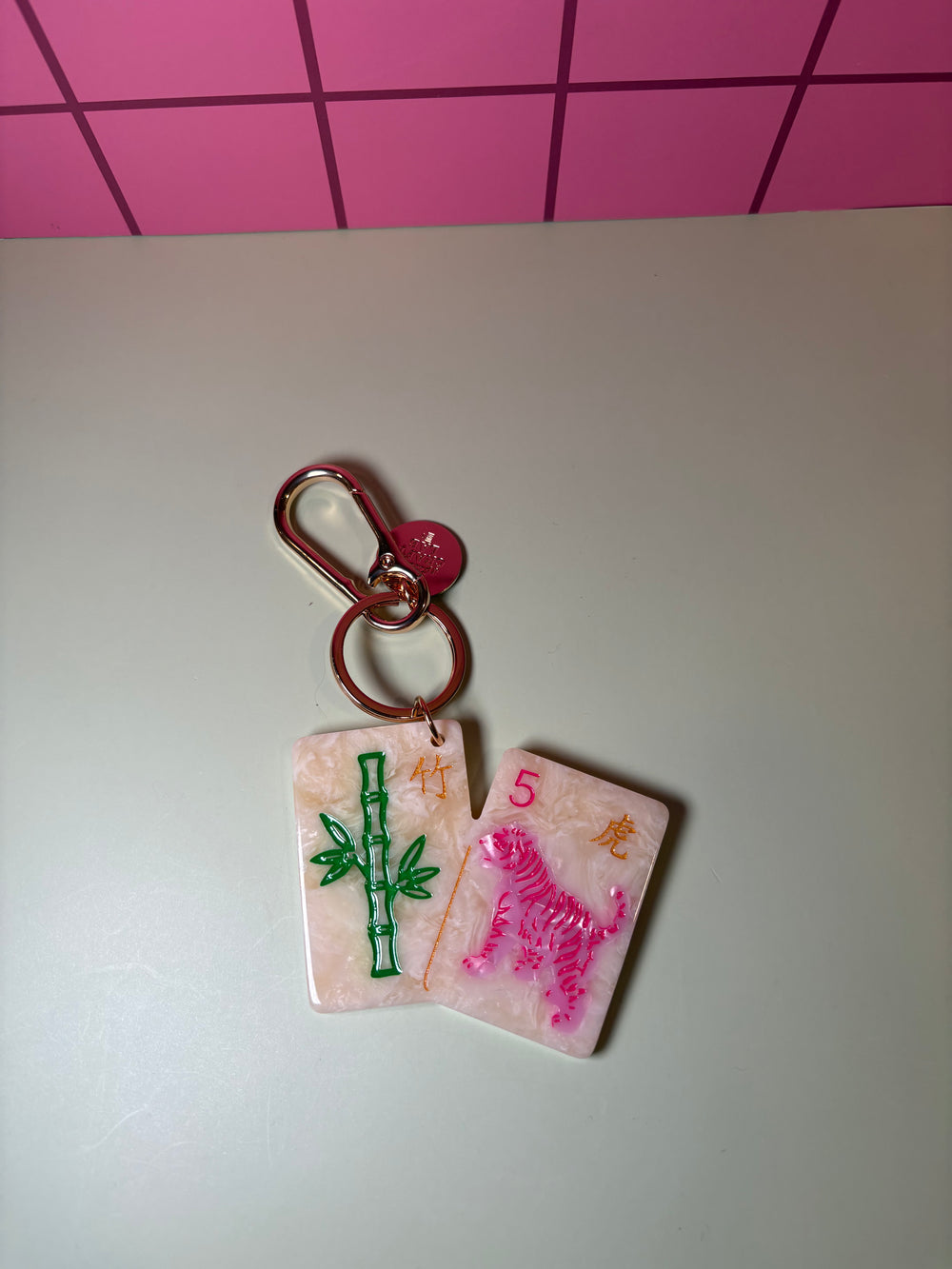 Mahjong Tiles - Acetate Bag Charm