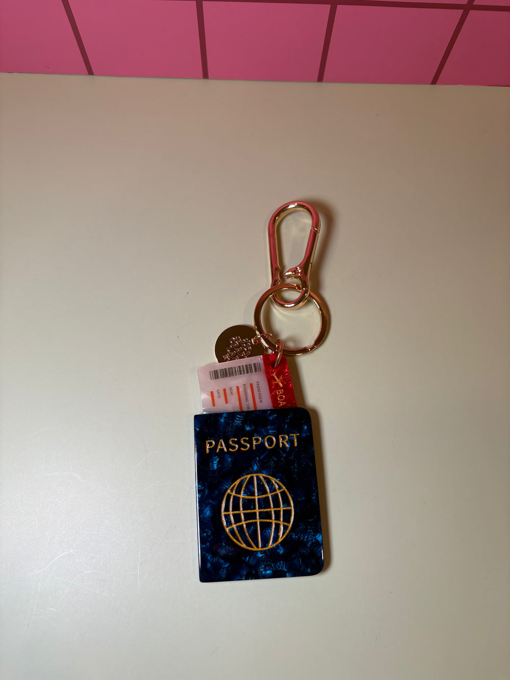 Passport - Acetate Bag Charm