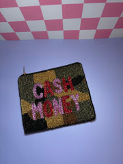 XL Cash Money - Beaded Pouch