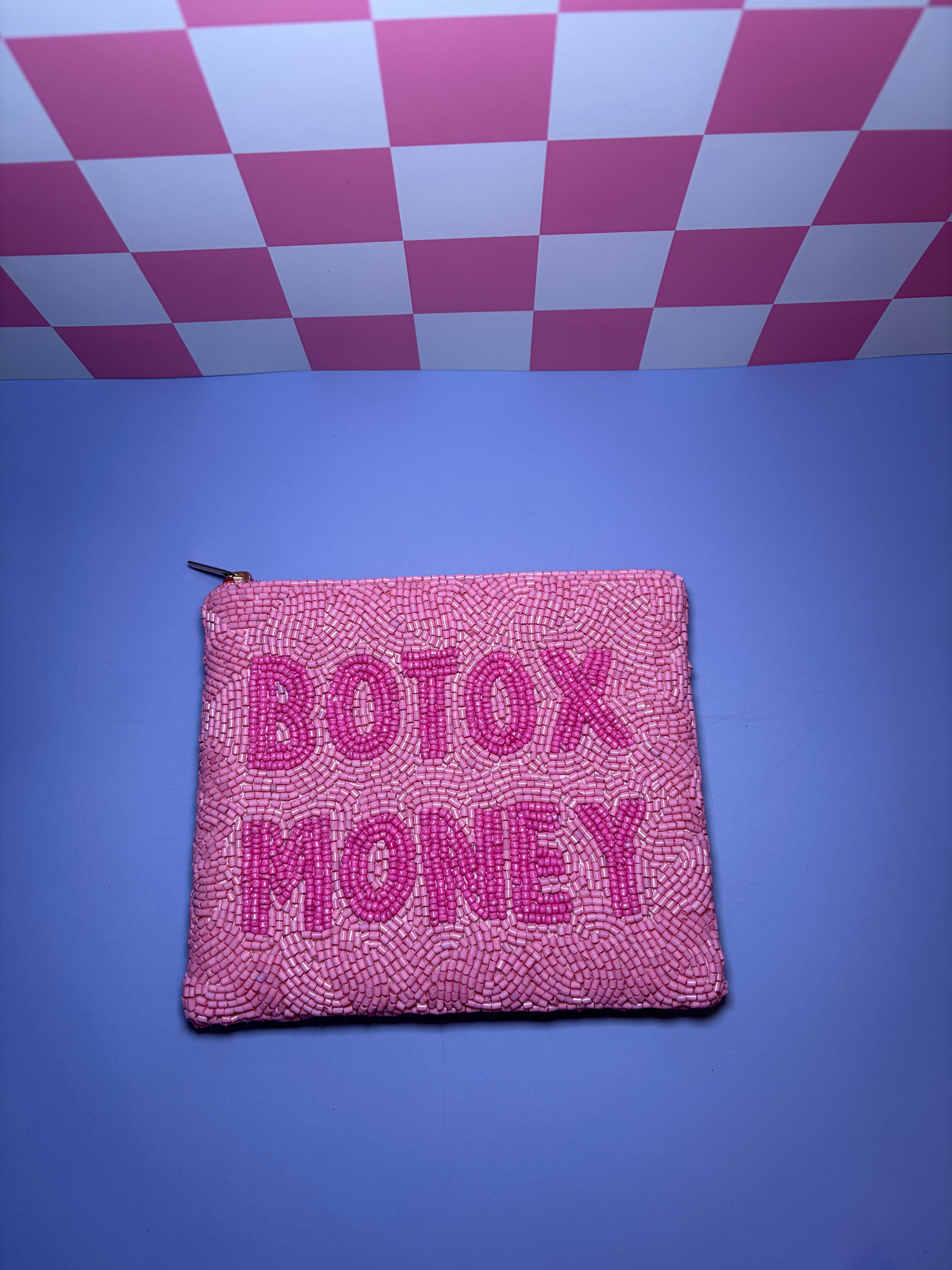 XL Botox Money - Beaded Pouch