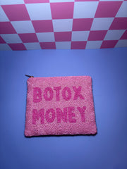 XL Botox Money - Beaded Pouch
