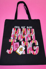 Mahjong (black) - Medium Tote
