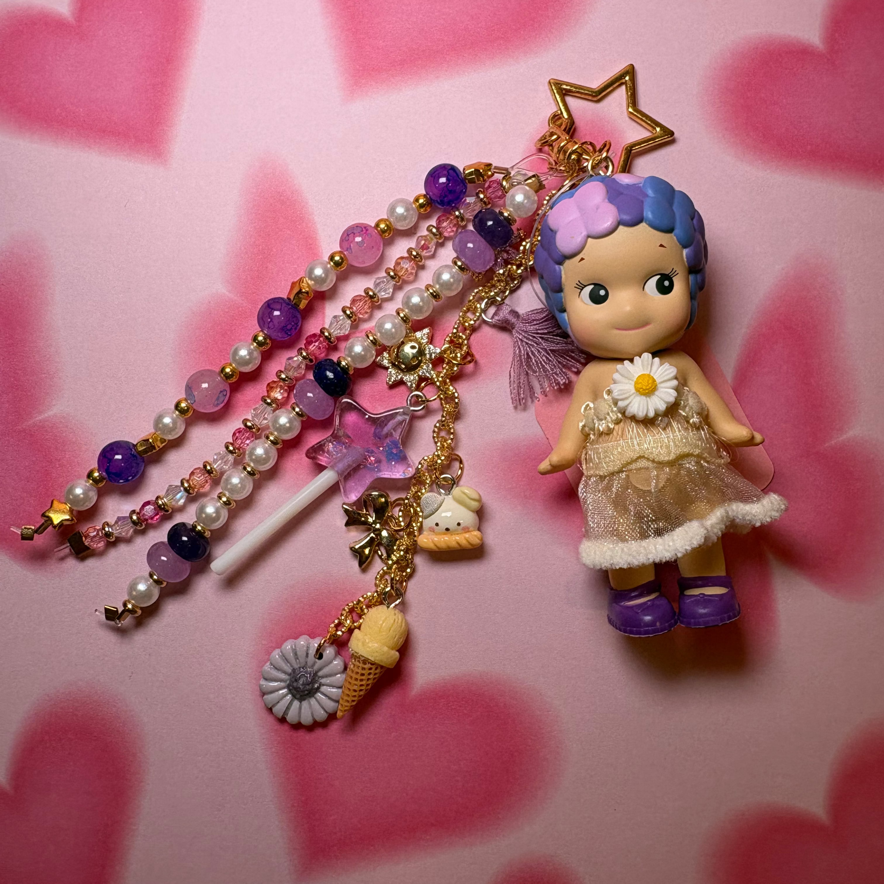 Purple Flower  - Sonny Angel Keychain