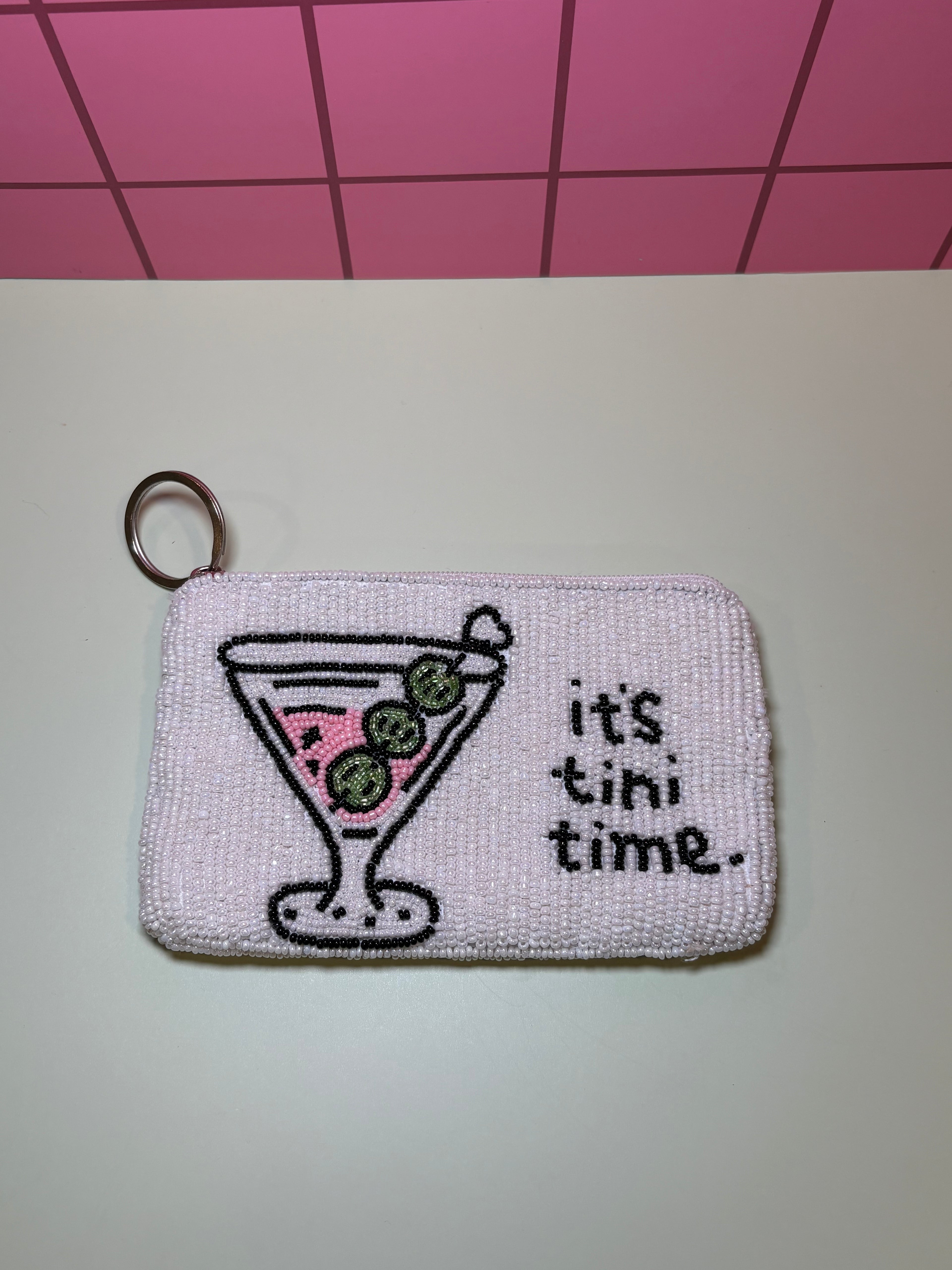 It’s tini time - Small Beaded Pouch
