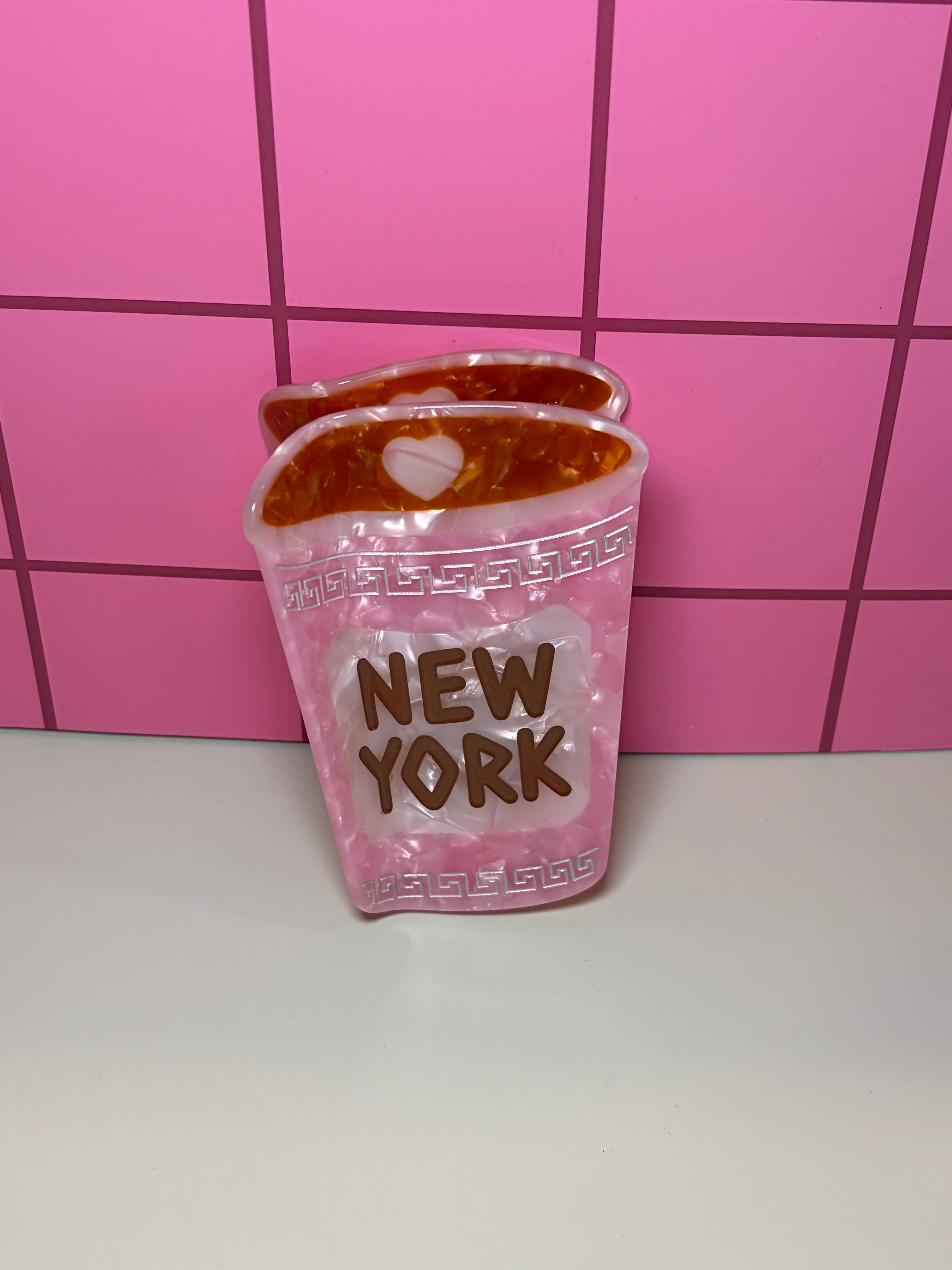 New York Coffee Cup - JP Craft Lab Exclusive Claw Clip