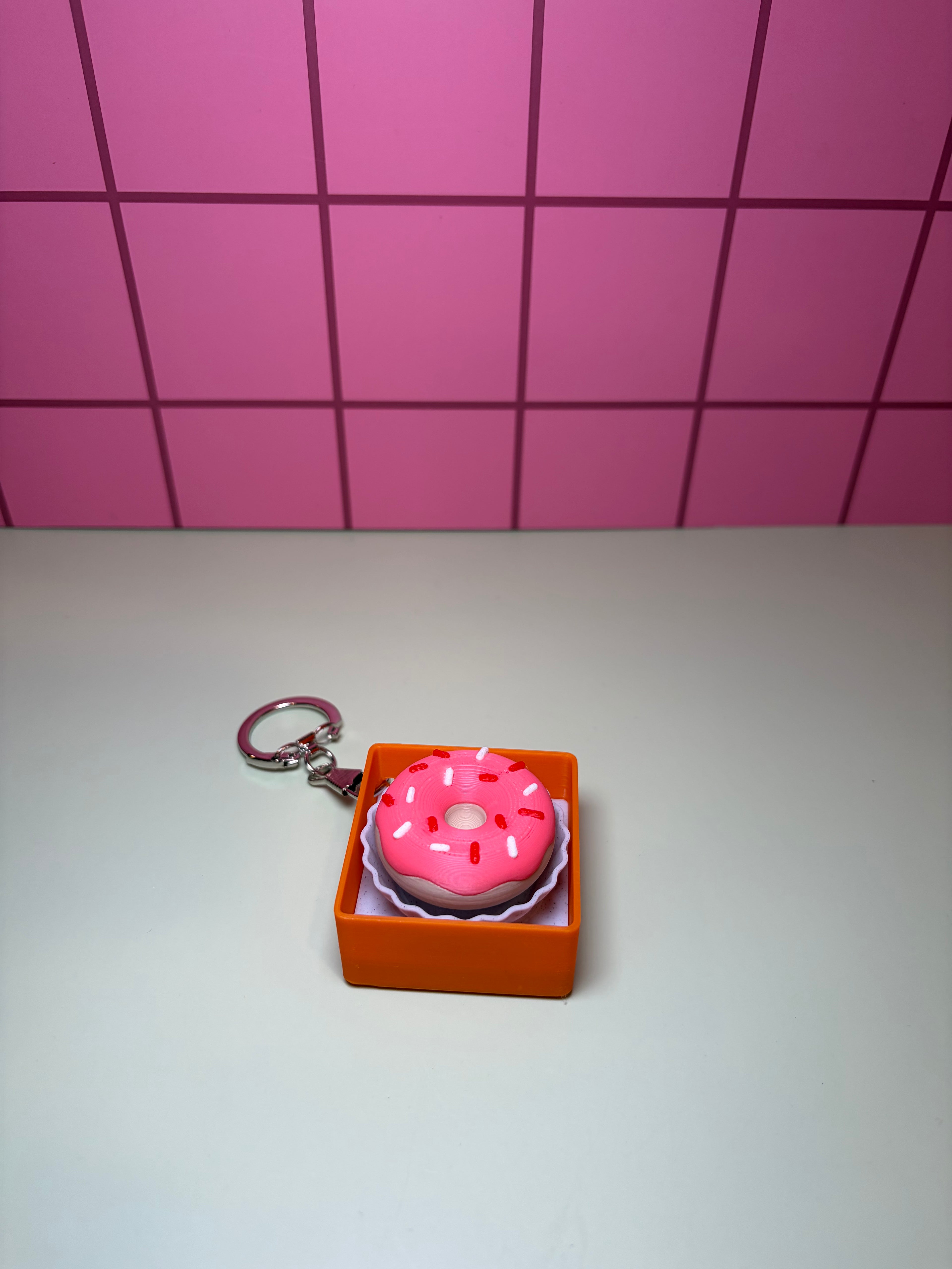 Donut- Clicker Keychain