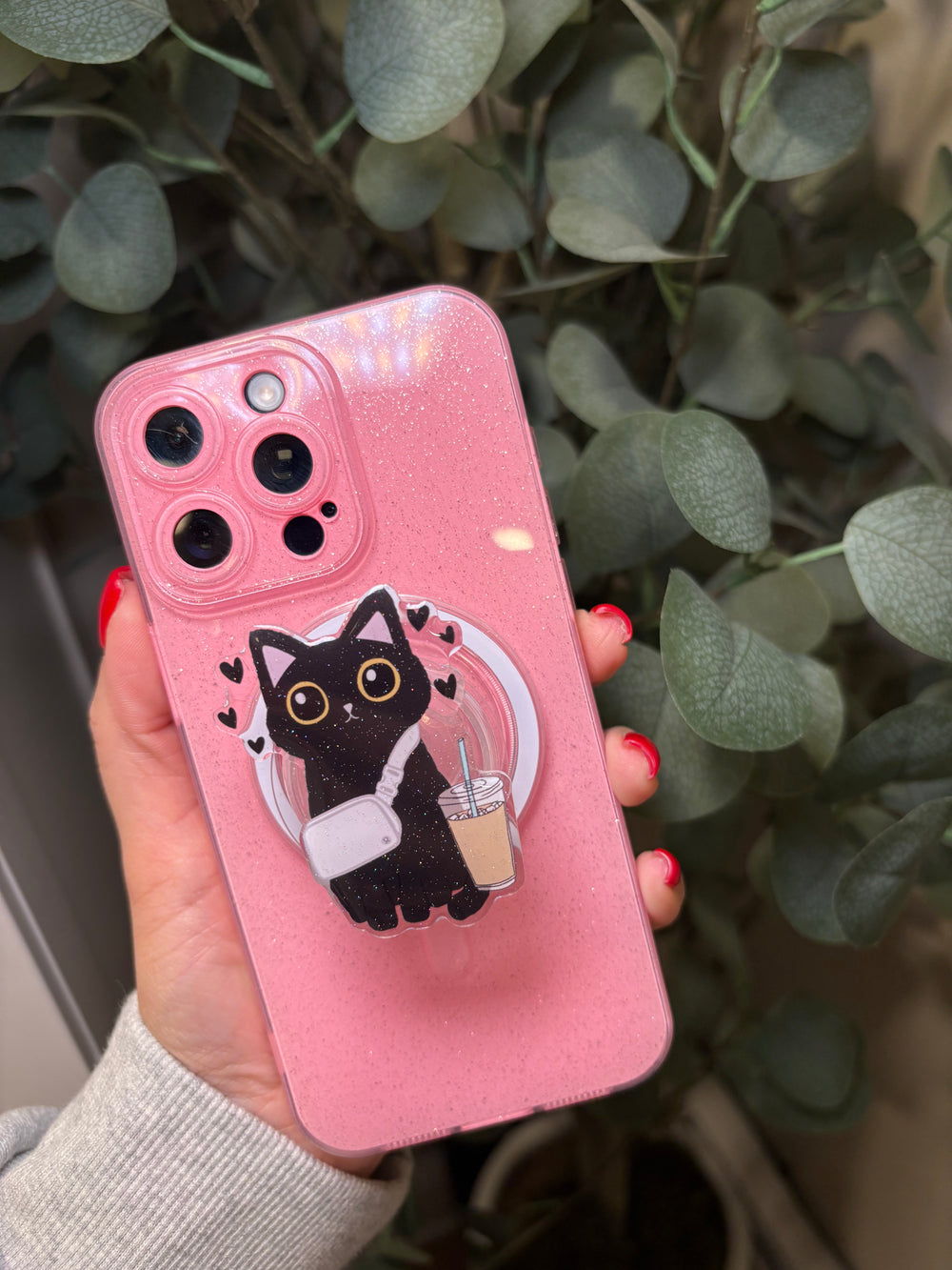 "Milennial Cat" Phone & E-Reader MagSafe Grip