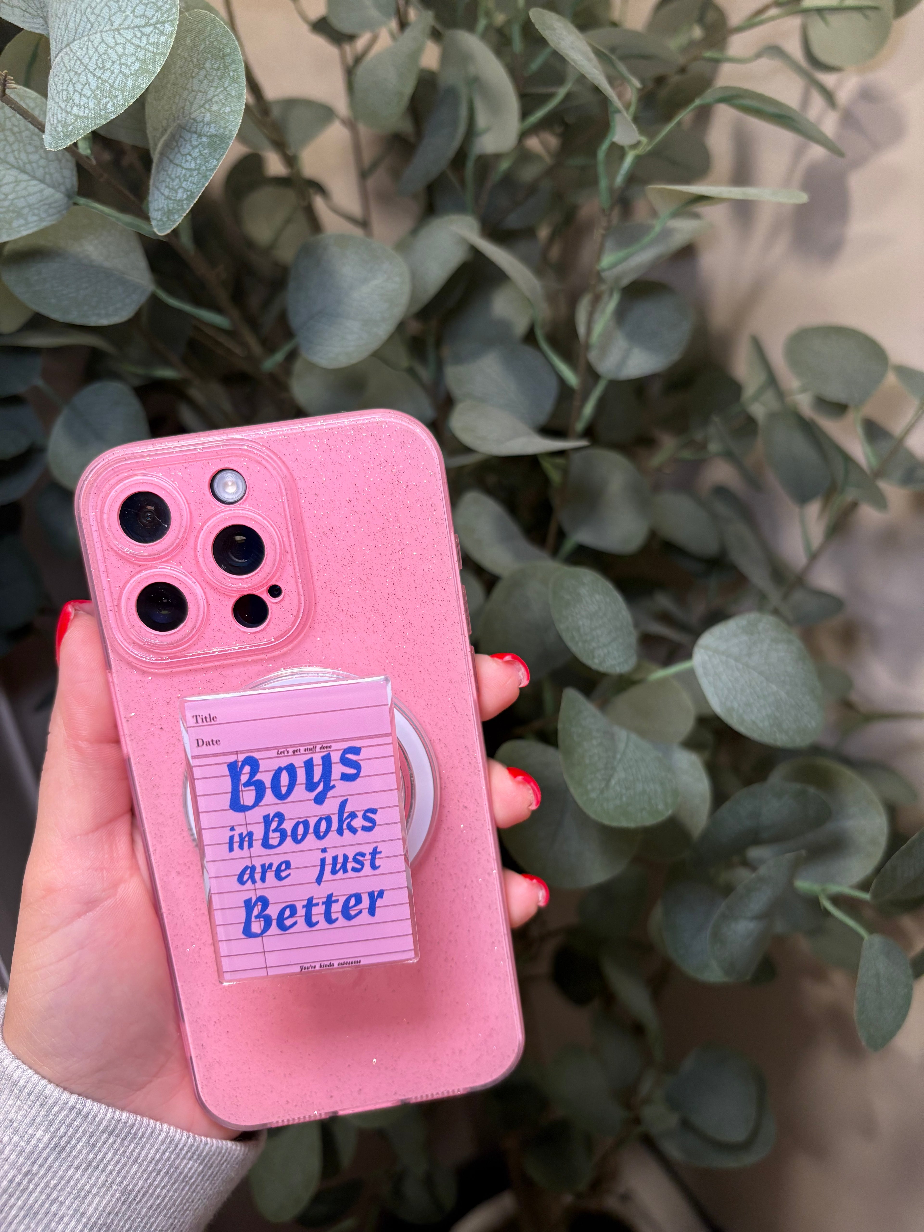 "Boys in Books are Just Better" Phone & E-Reader MagSafe Grip