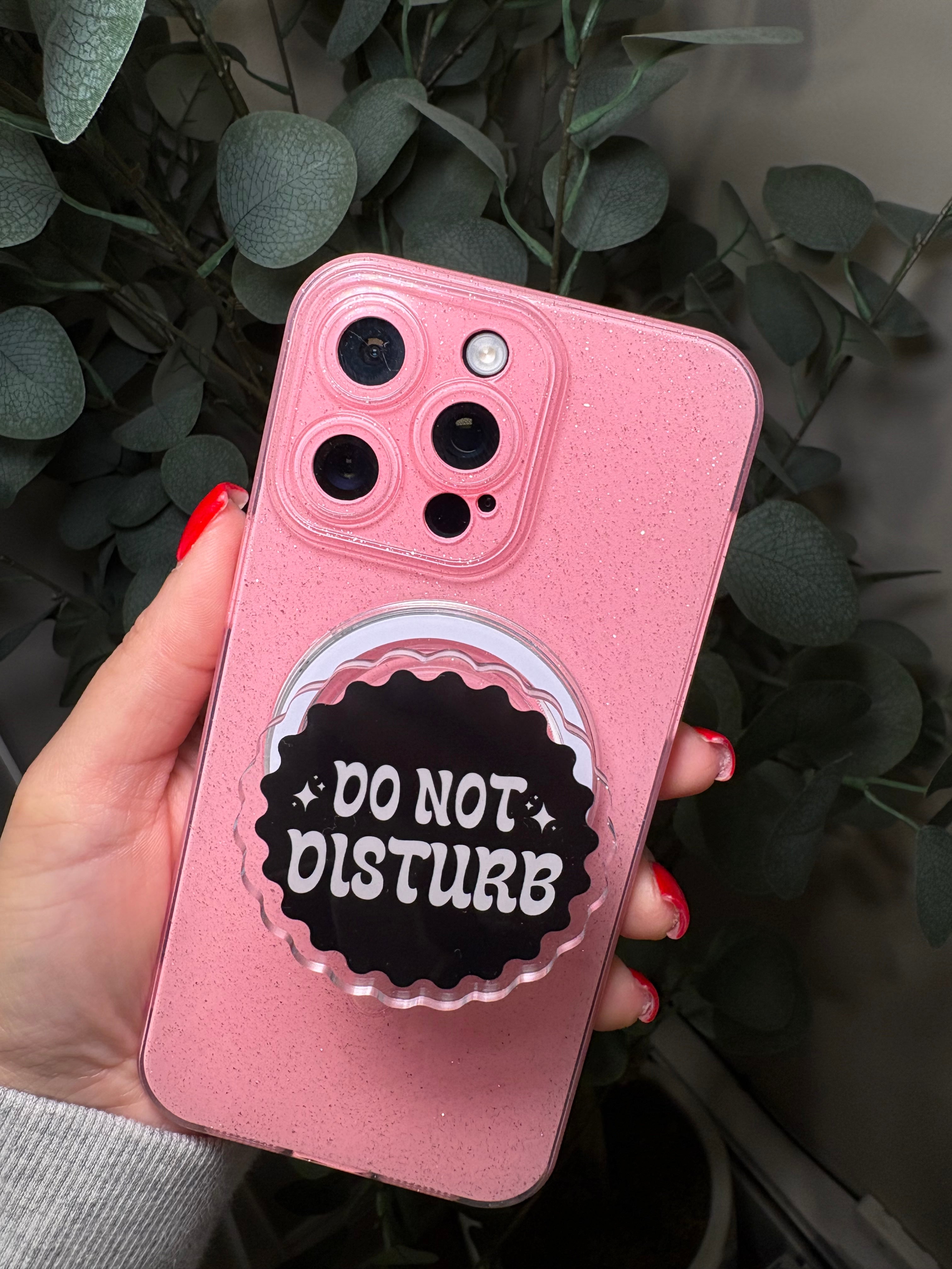 "Do Not Disturb" Phone & E-Reader MagSafe Grip – Phone & E-Reader MagSafe Grip - Adheres to any MagSafe Phone, E-Reader or Tablet