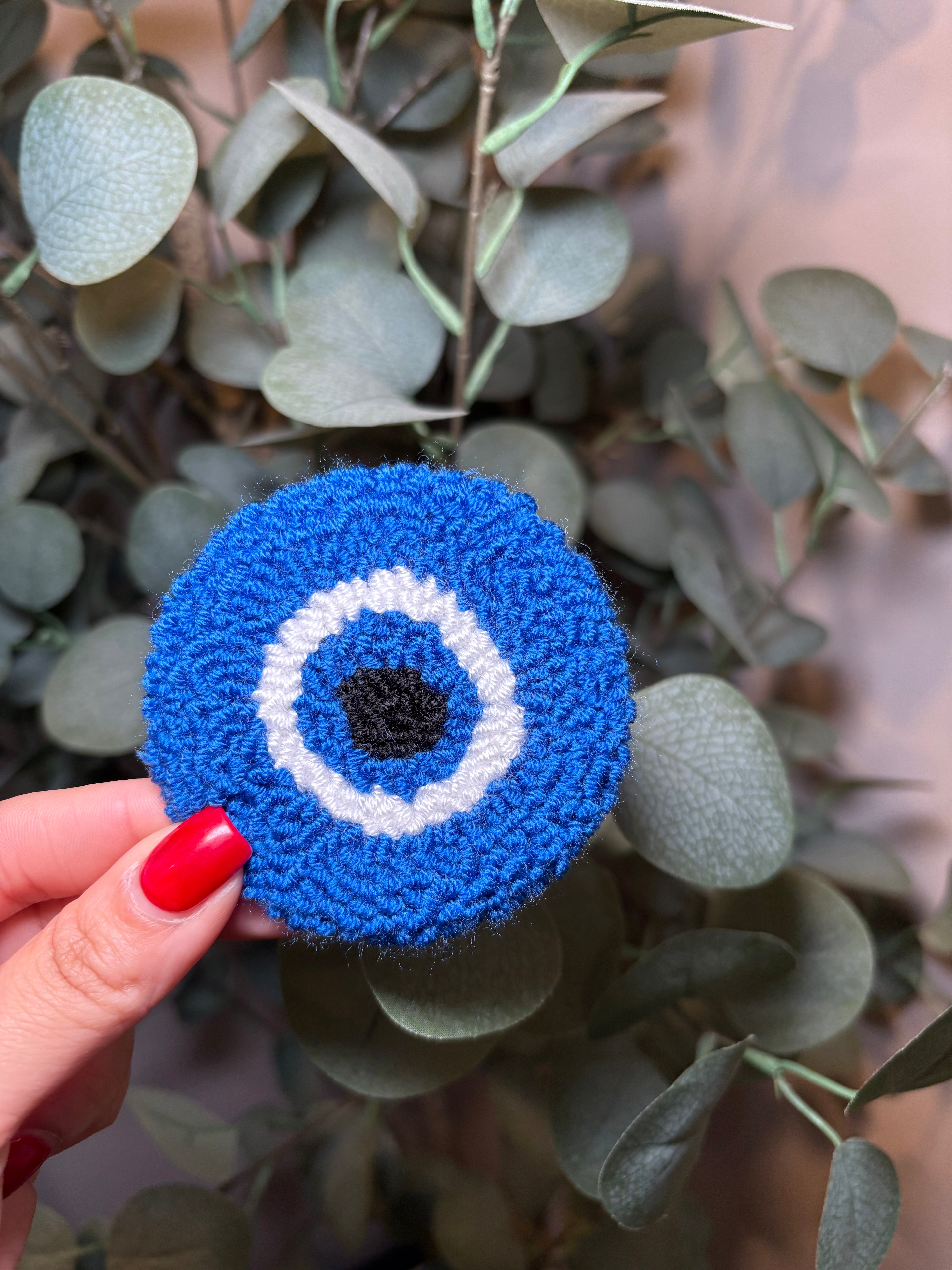 Evil Eye - Car Coaster (Pack of 1) – Pack of 1 Car Coaster to place inside your car cup holders