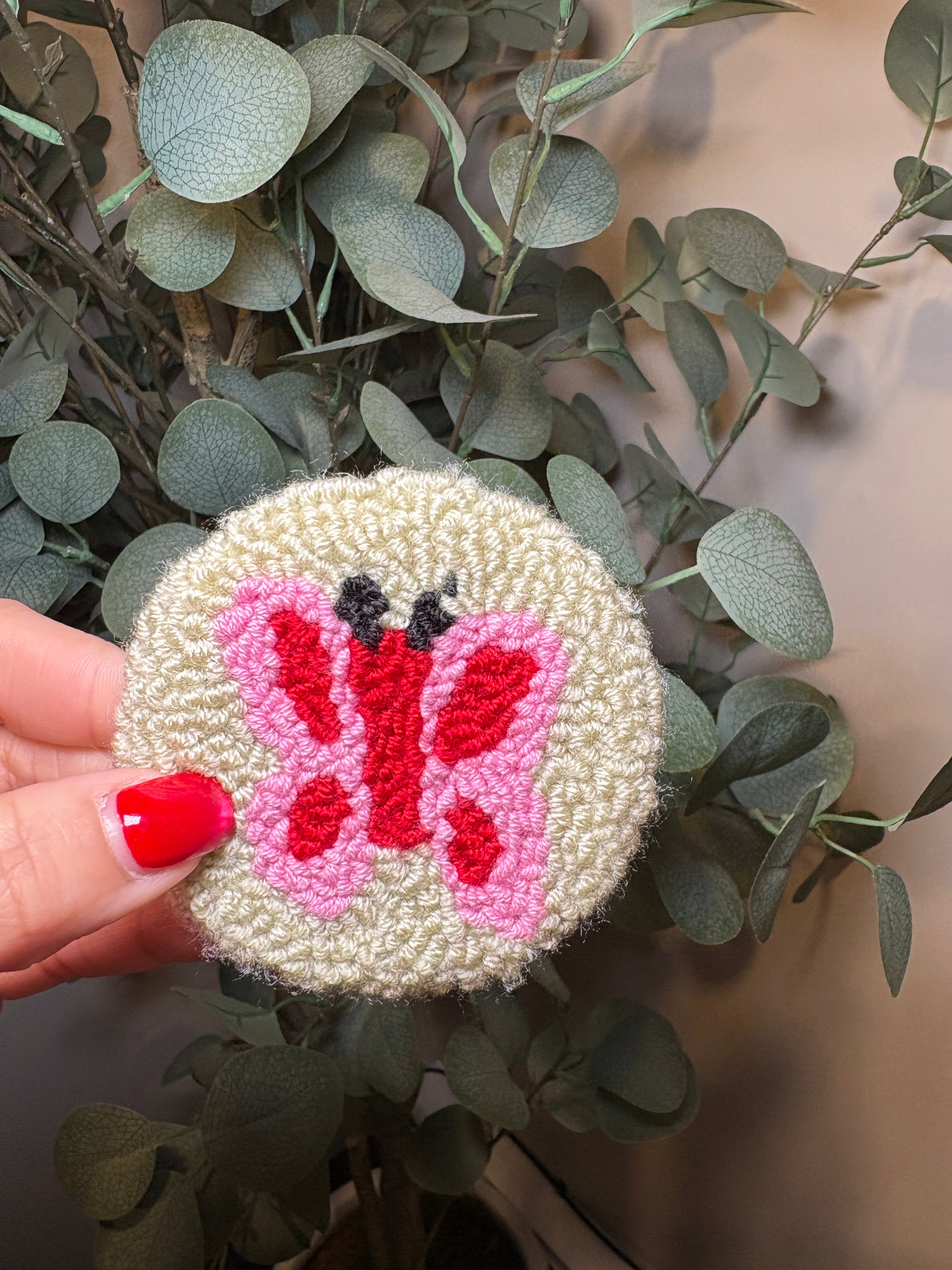 Butterfly - Car Coaster (Pack of 1) – Pack of 1 Car Coaster to place inside your car cup holders