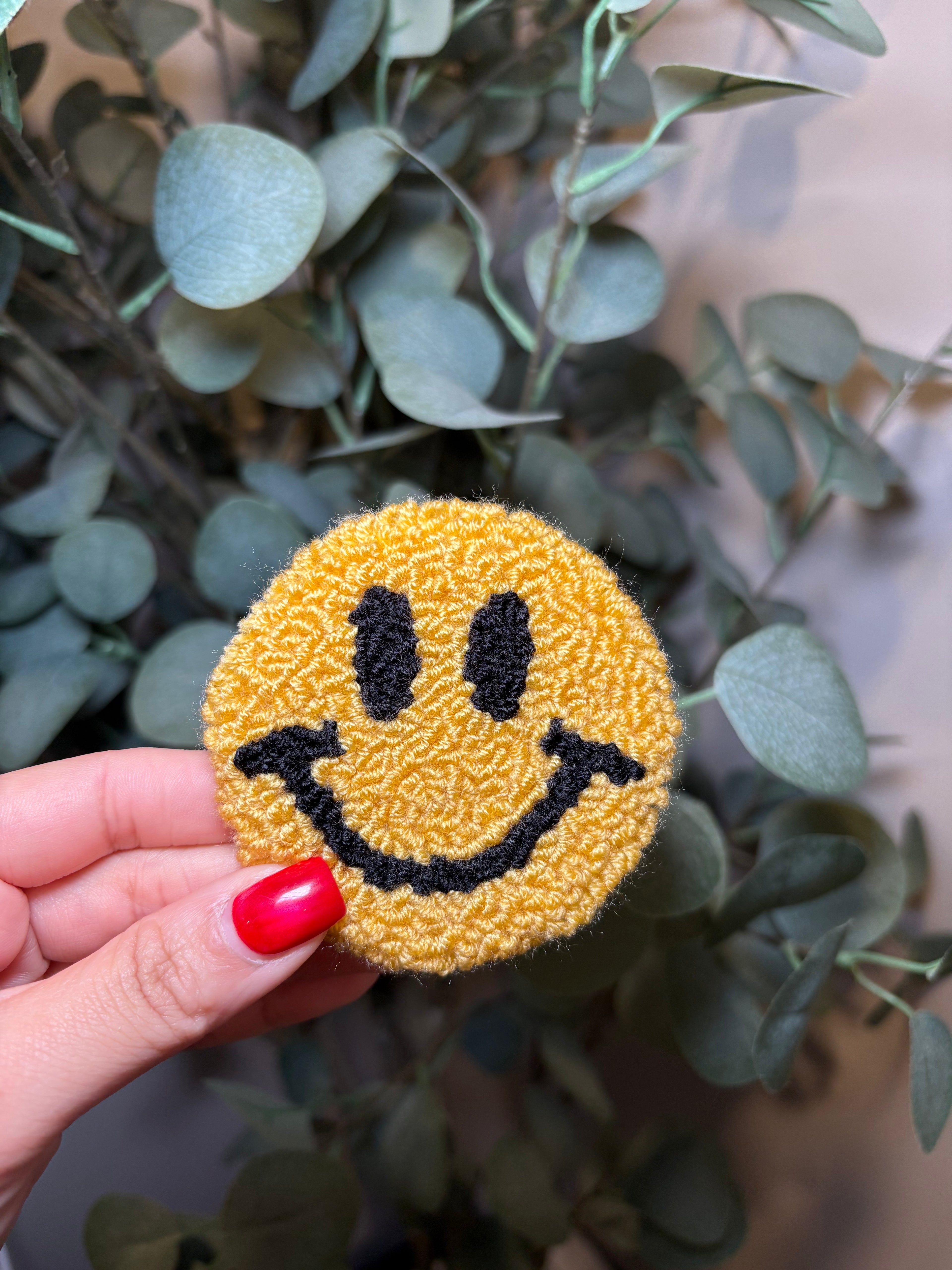 Smiley - Car Coaster (Pack of 1) – Pack of 1 Car Coaster to place inside your car cup holders
