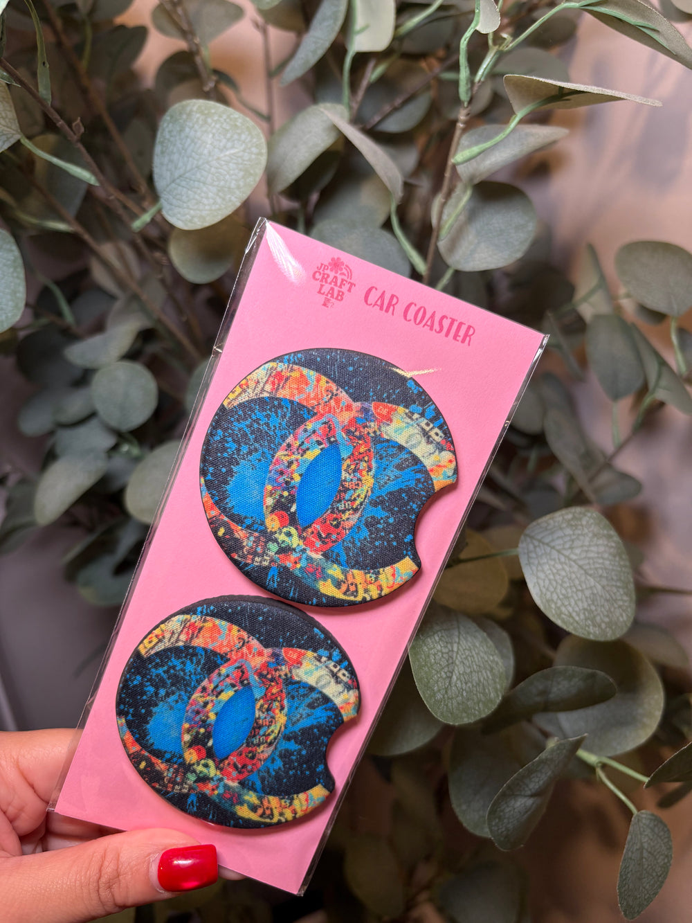 Chanel Inspired - Car Coaster (Pack of 2)