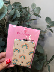 Boho Rainbows - ID Badge Holder with Lanyard