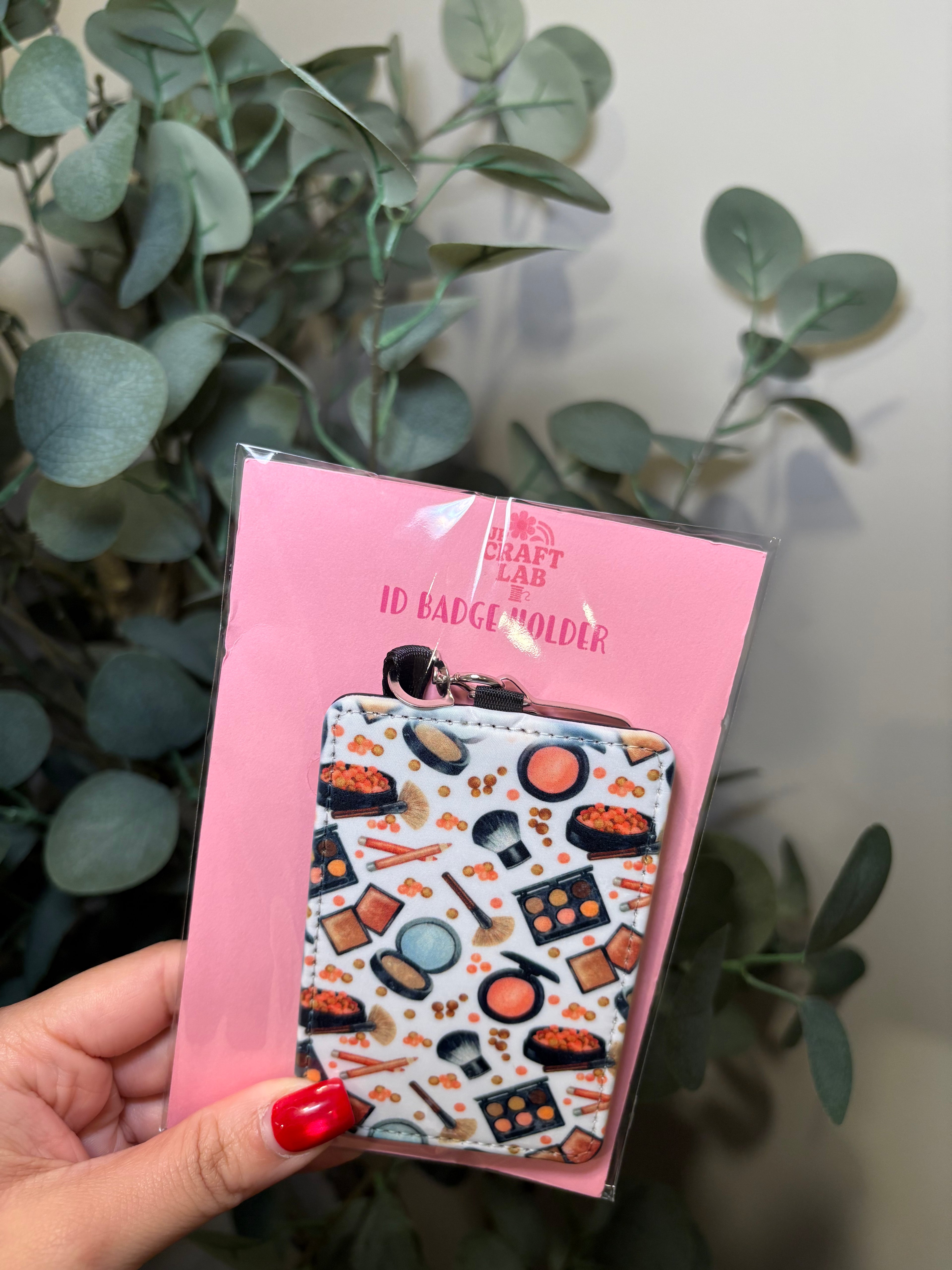 Glam - ID Badge Holder with Lanyard – ID Badge Holder with Black Lanyard