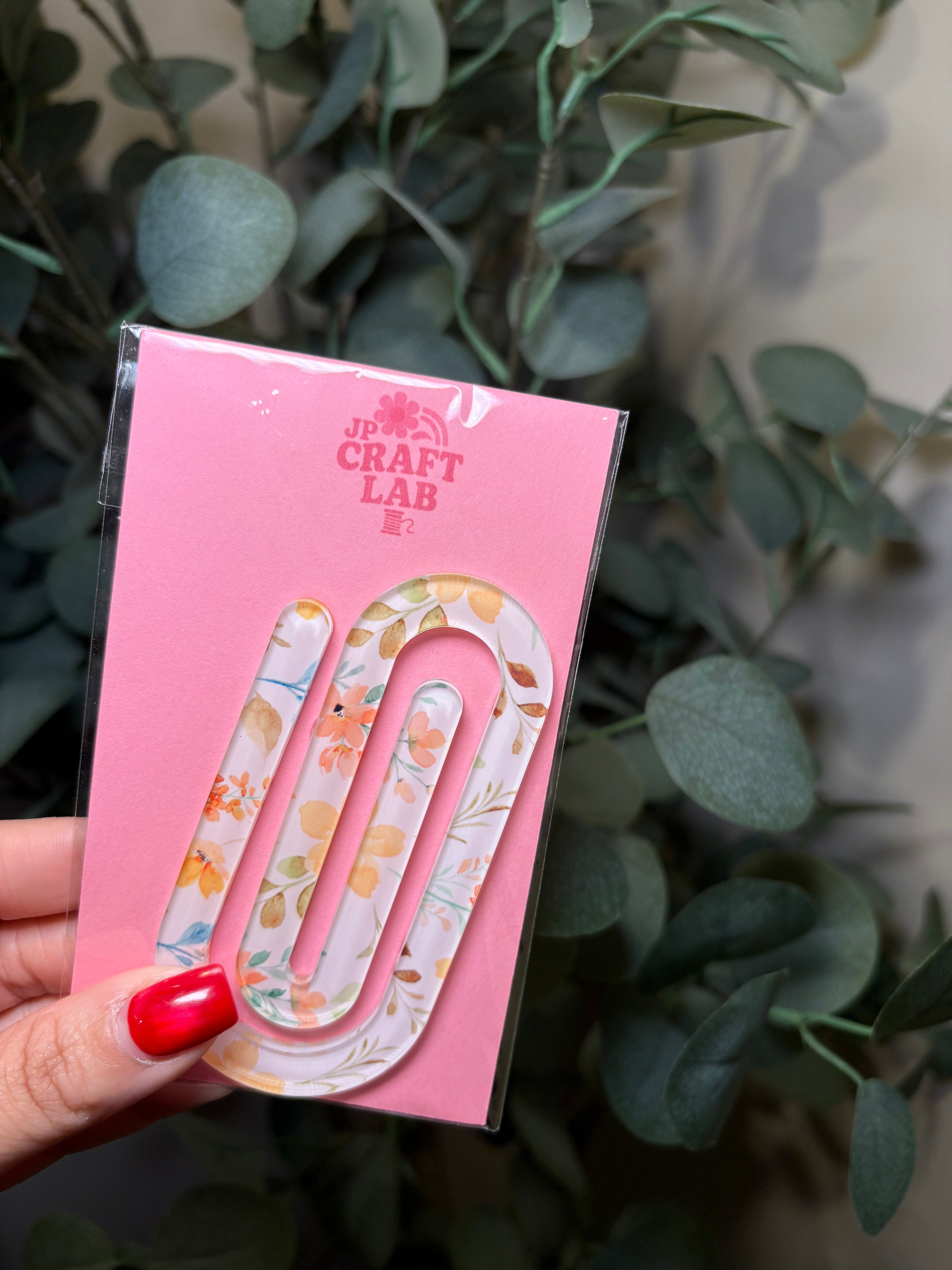 Floral - Jumbo Paperclip – Acrylic Jumbo Paperclip