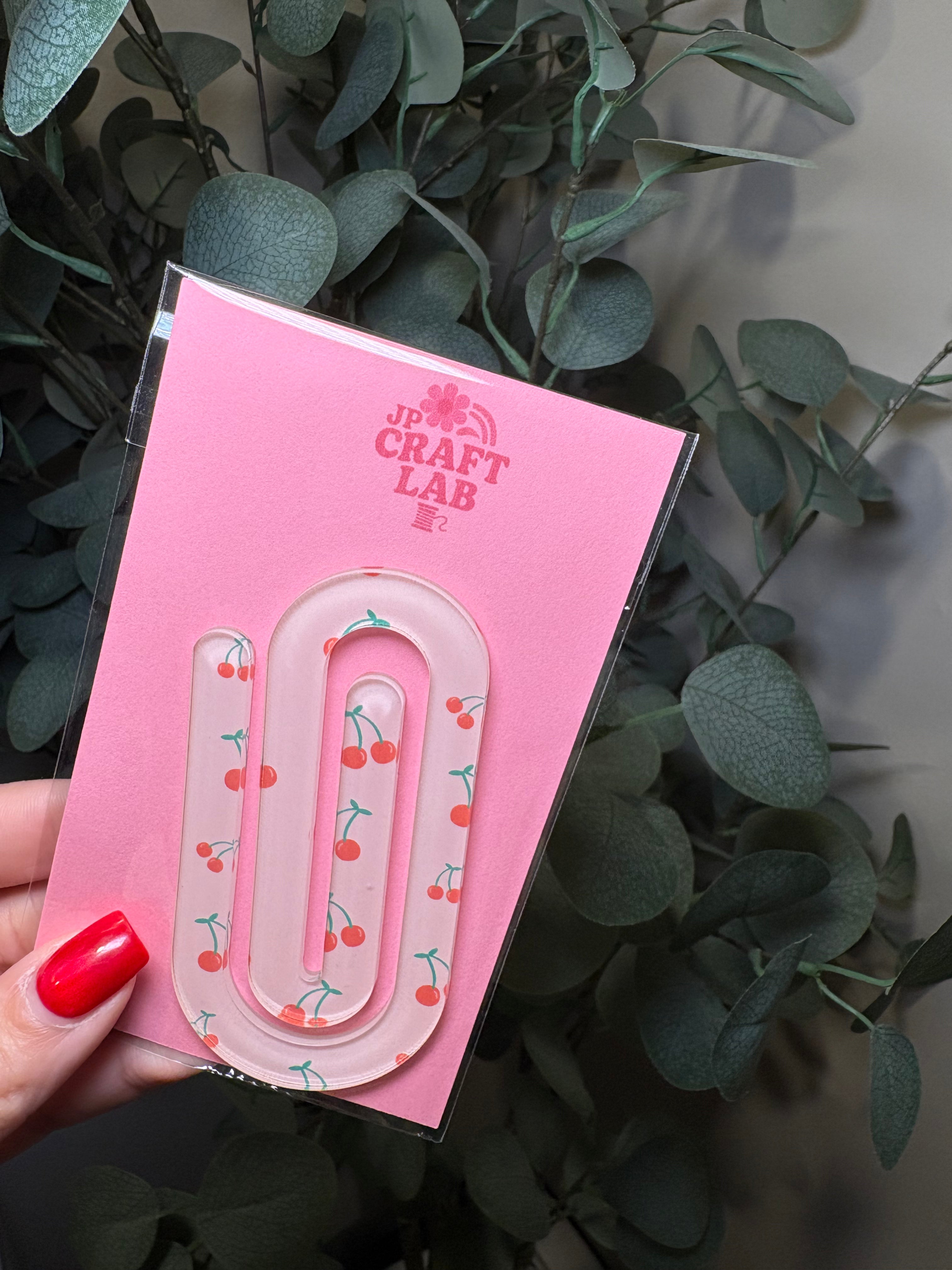 Small Cherries - Jumbo Paperclip – Acrylic Jumbo Paperclip