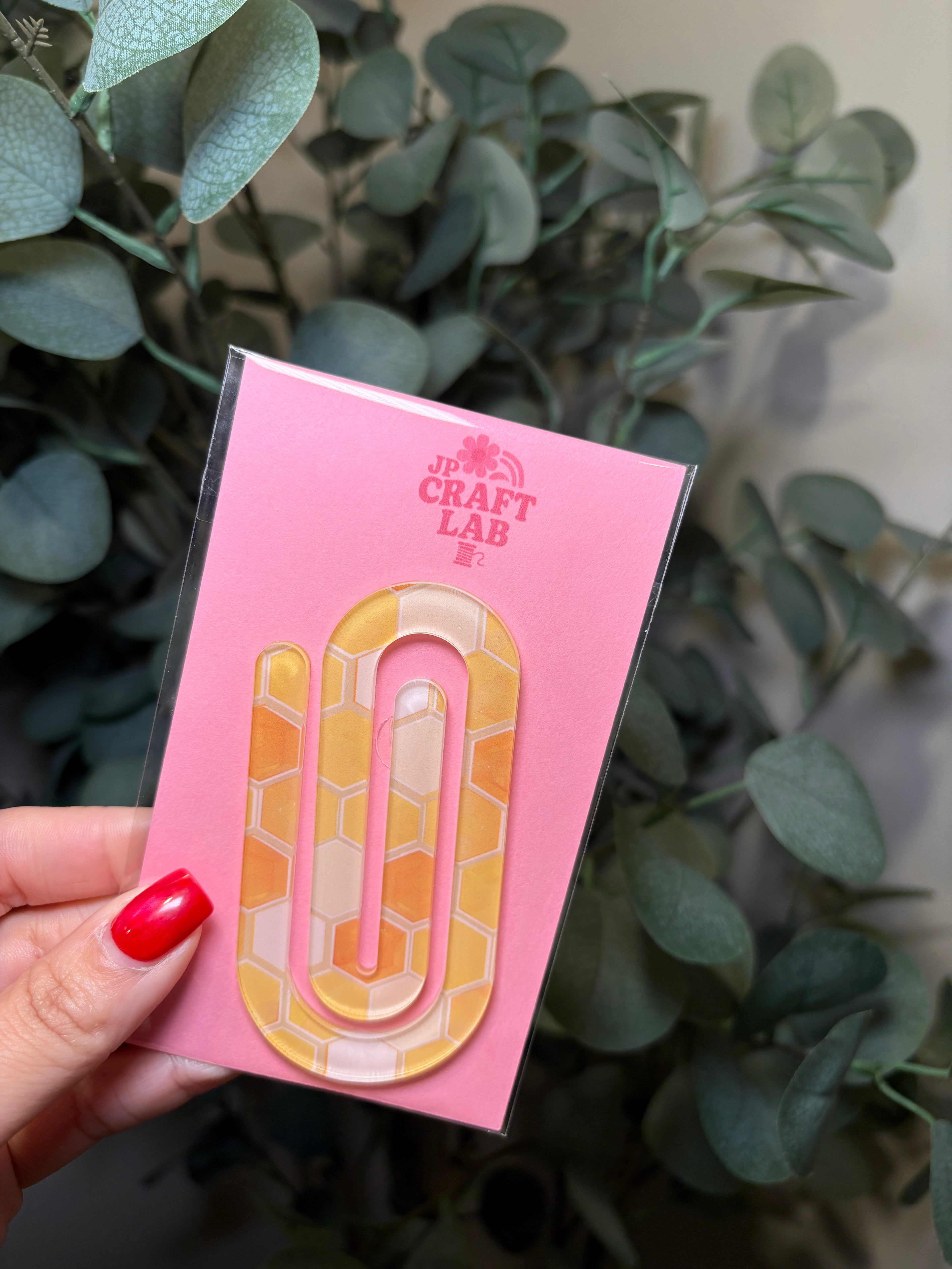 Honeycomb - Jumbo Paperclip – Acrylic Jumbo Paperclip
