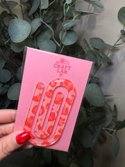 Pink Cheetah - Jumbo Paperclip