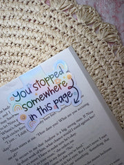You Stopped Somewhere in This Page - Magnetic Bookmark