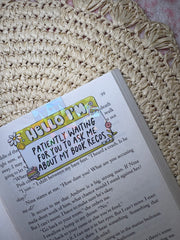 Hello I'm Patiently Waiting for You to Ask Me About My Book Recos - Magnetic Bookmark