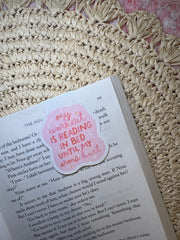 My Workout is Reading in My Bed Until My Arms Hurt - Magnetic Bookmark