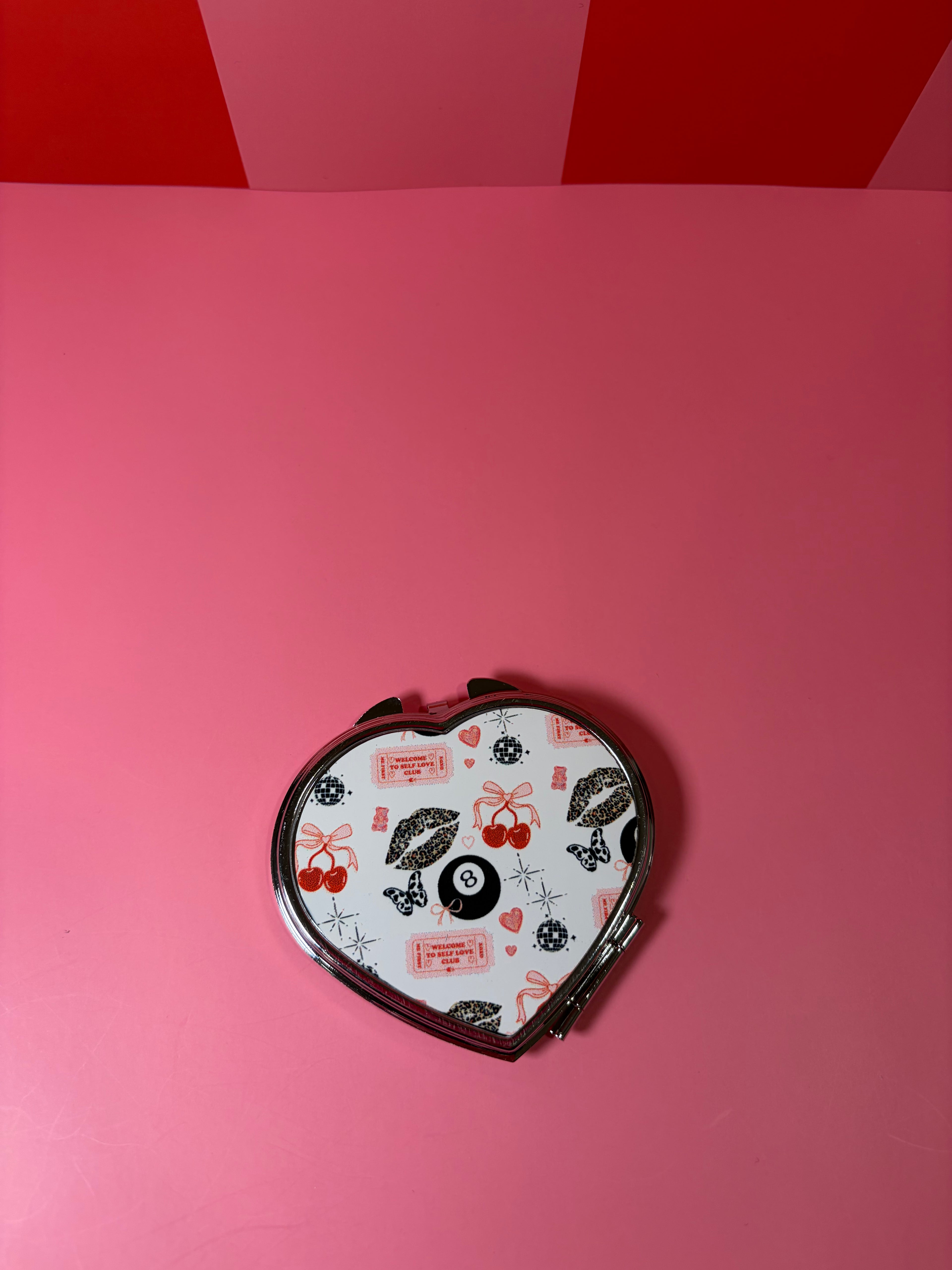 Girly Self Love Icons Compact Mirror