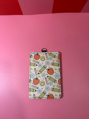 School Icons - ID Badge Holder with Lanyard