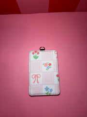 Spring Checkered - ID Badge Holder with Lanyard