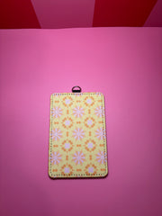 Yellow Burst - ID Badge Holder with Lanyard