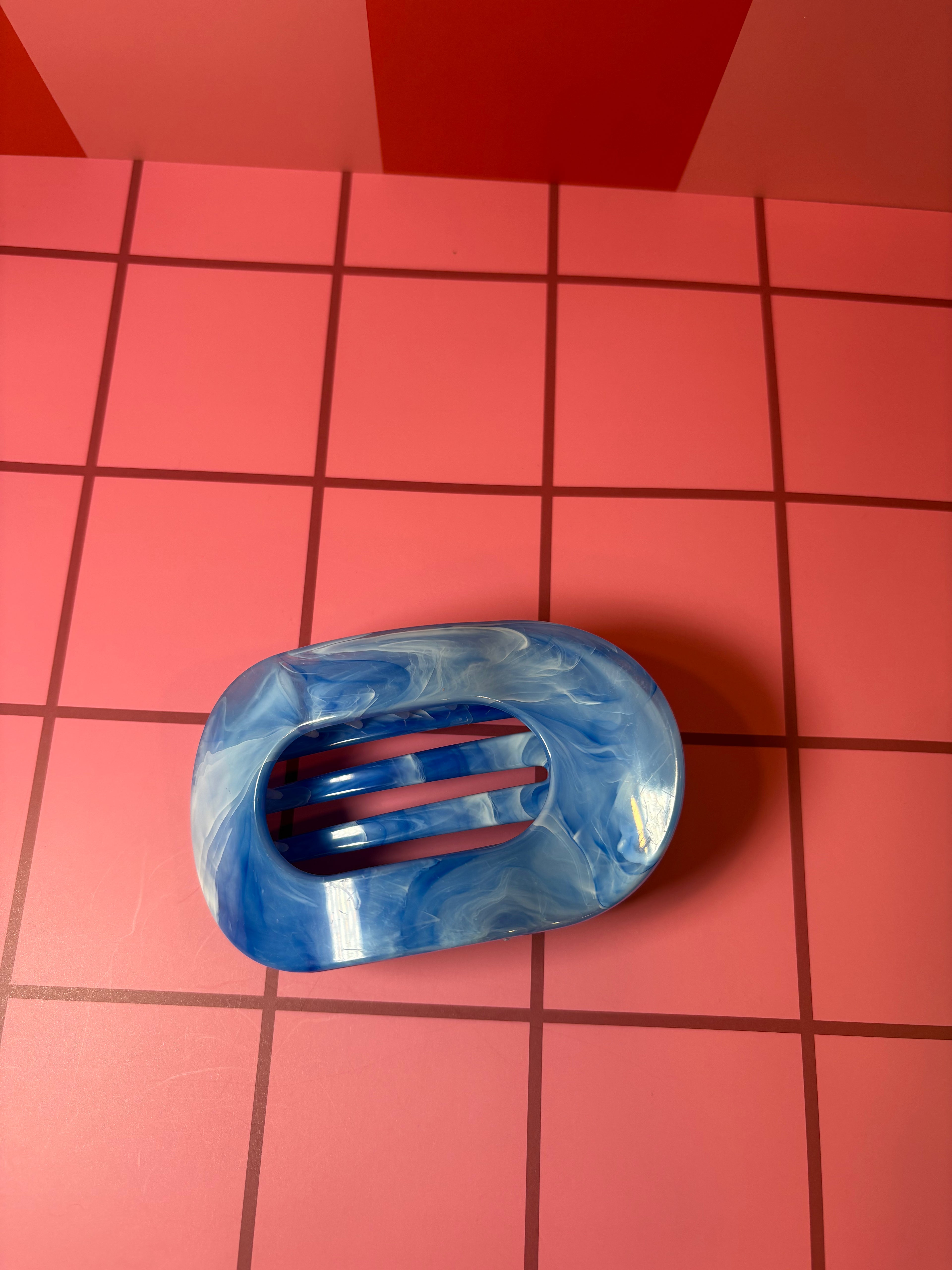 Blue Lay Flat -Large Claw Clip