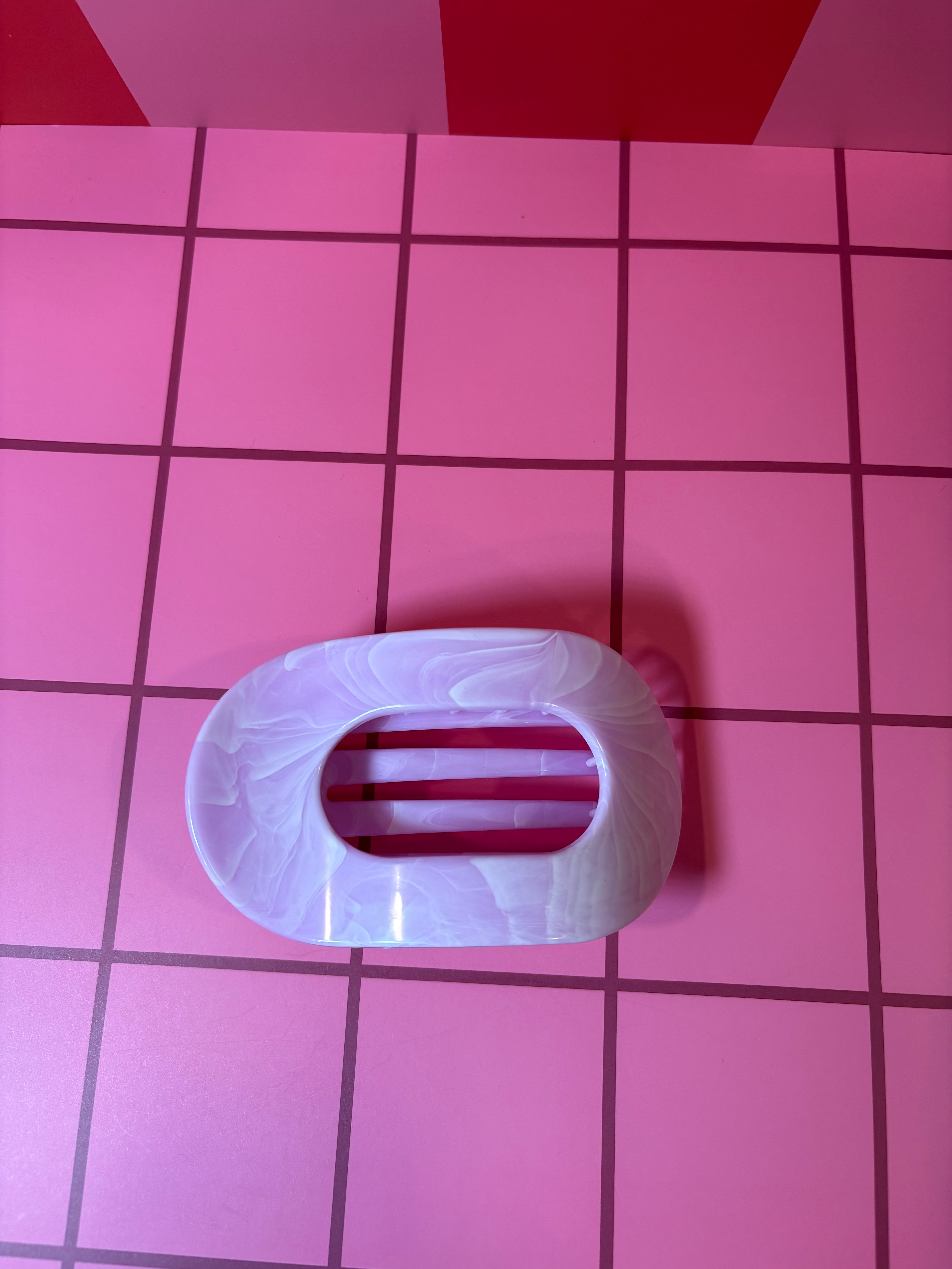 Purple Lay Flat -Large Claw Clip