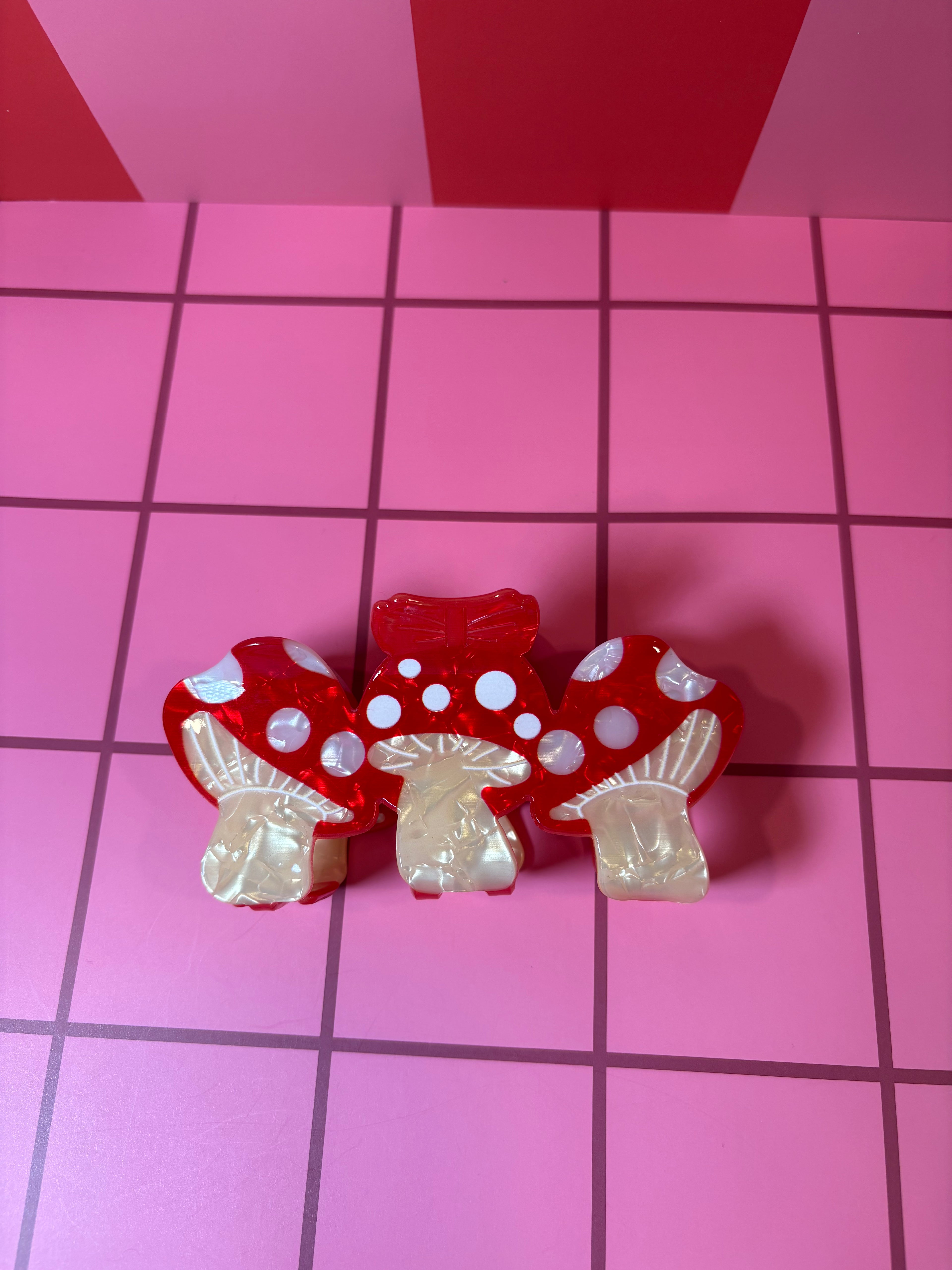 Mushrooms -Large Claw Clip